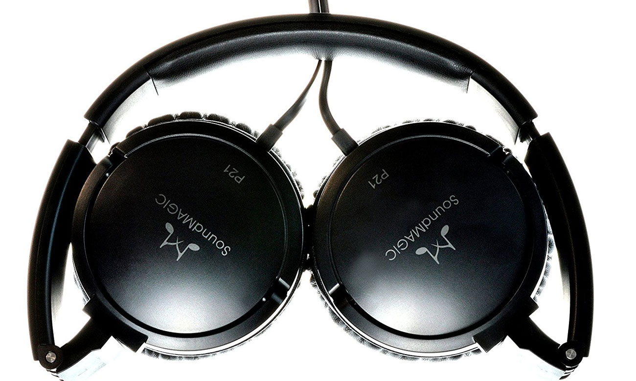 Słuchawki z płaskim przewodem SoundMagic P21