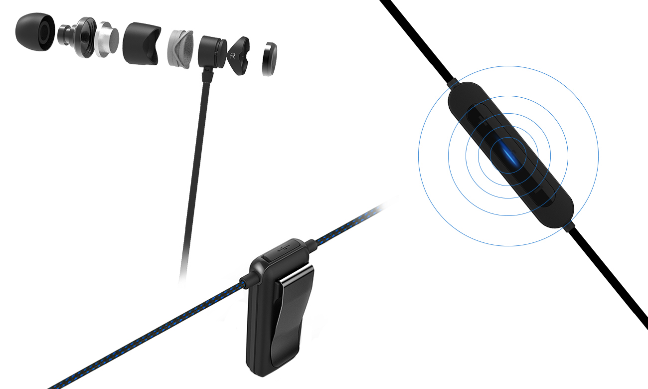 Wysokiej klasy przetworniki w słuchawkach SoundMagic E10BT