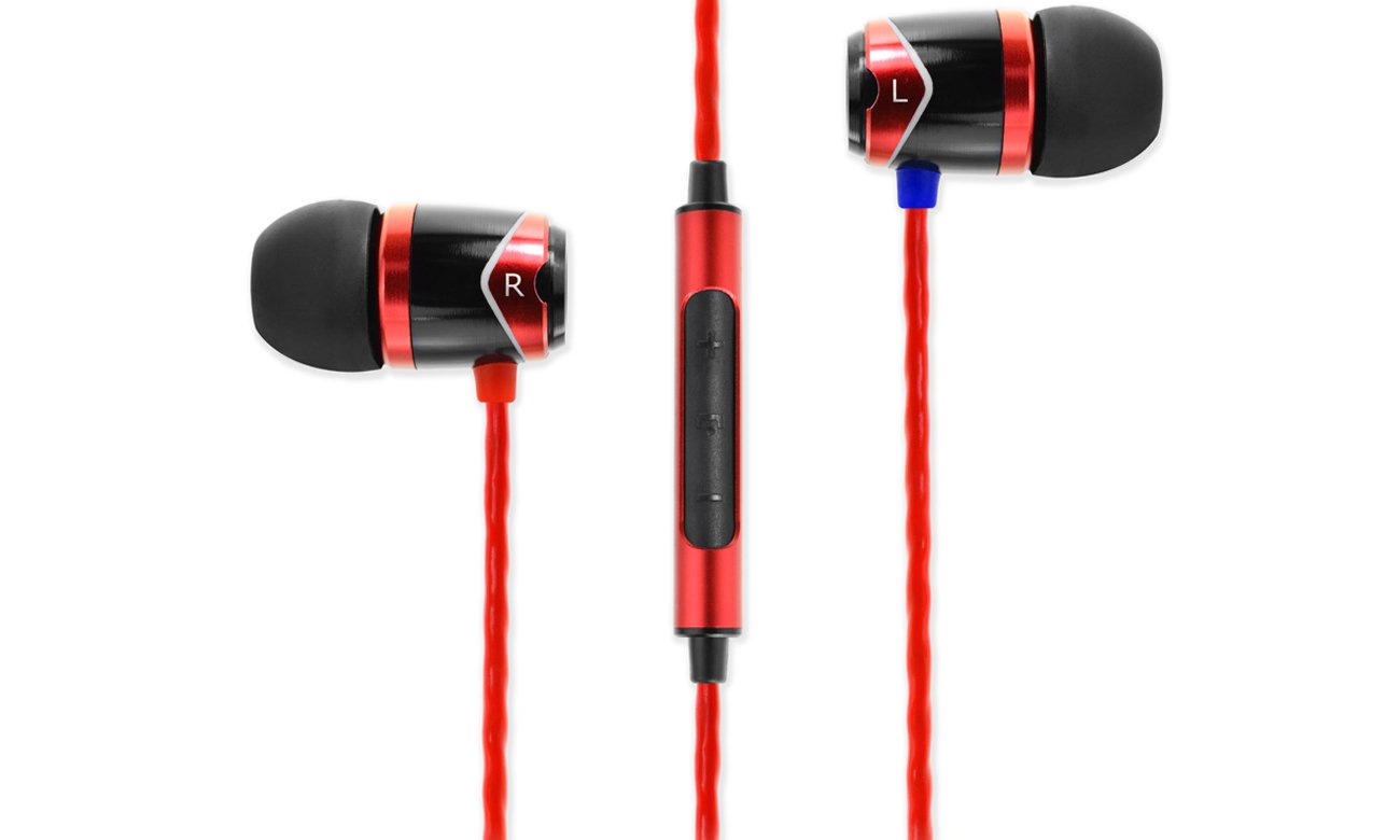 Słuchawki dokanałowe SoundMagic E10C Black-Red