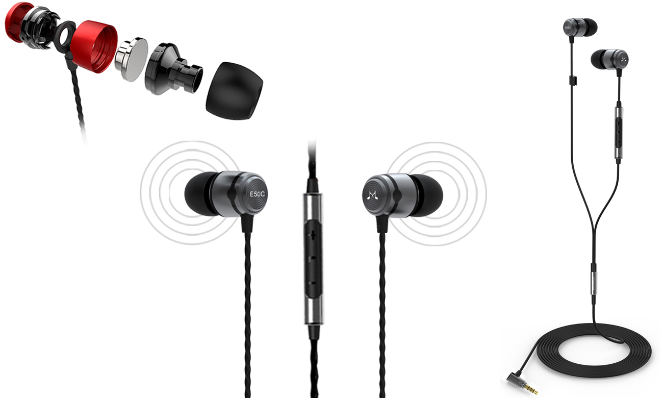 Słuchawk douszne z mikrofonem SoundMagic E50C