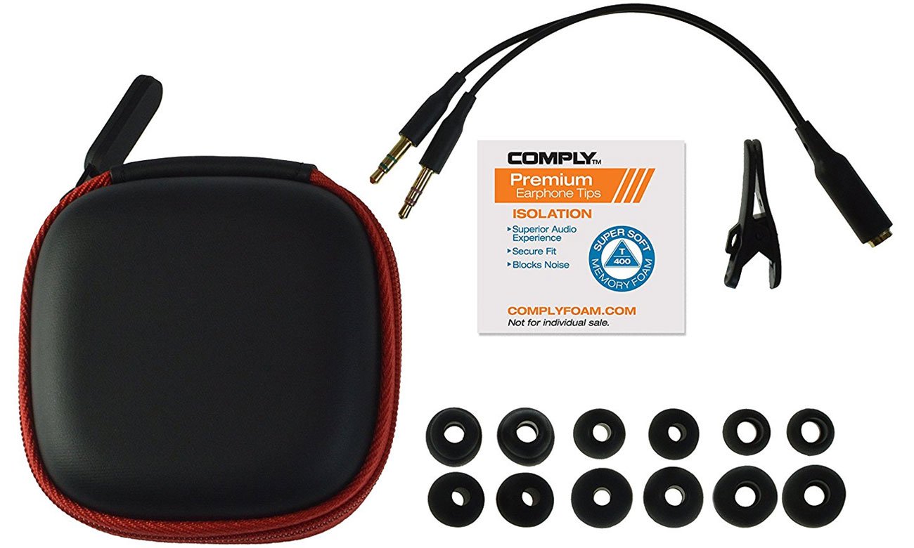 Silikonowe końcówki i etui do SoundMagic E50S