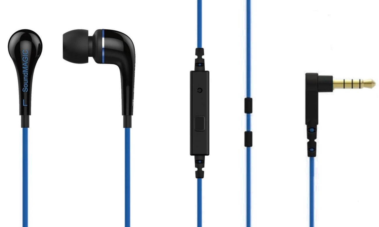 Słuchawki przewodowe SoundMagic ES11S Black-Blue