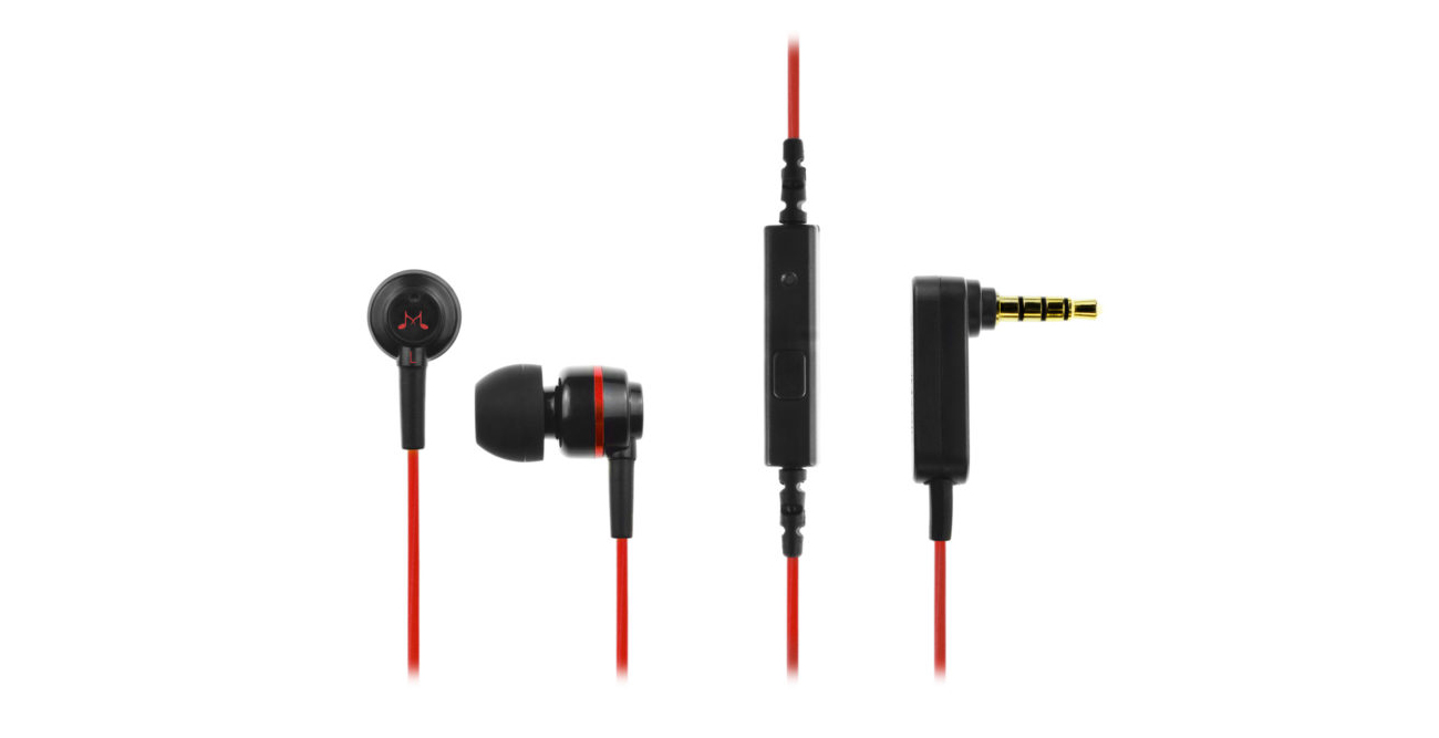 czerwone słuchawki ES18S od SoundMagic