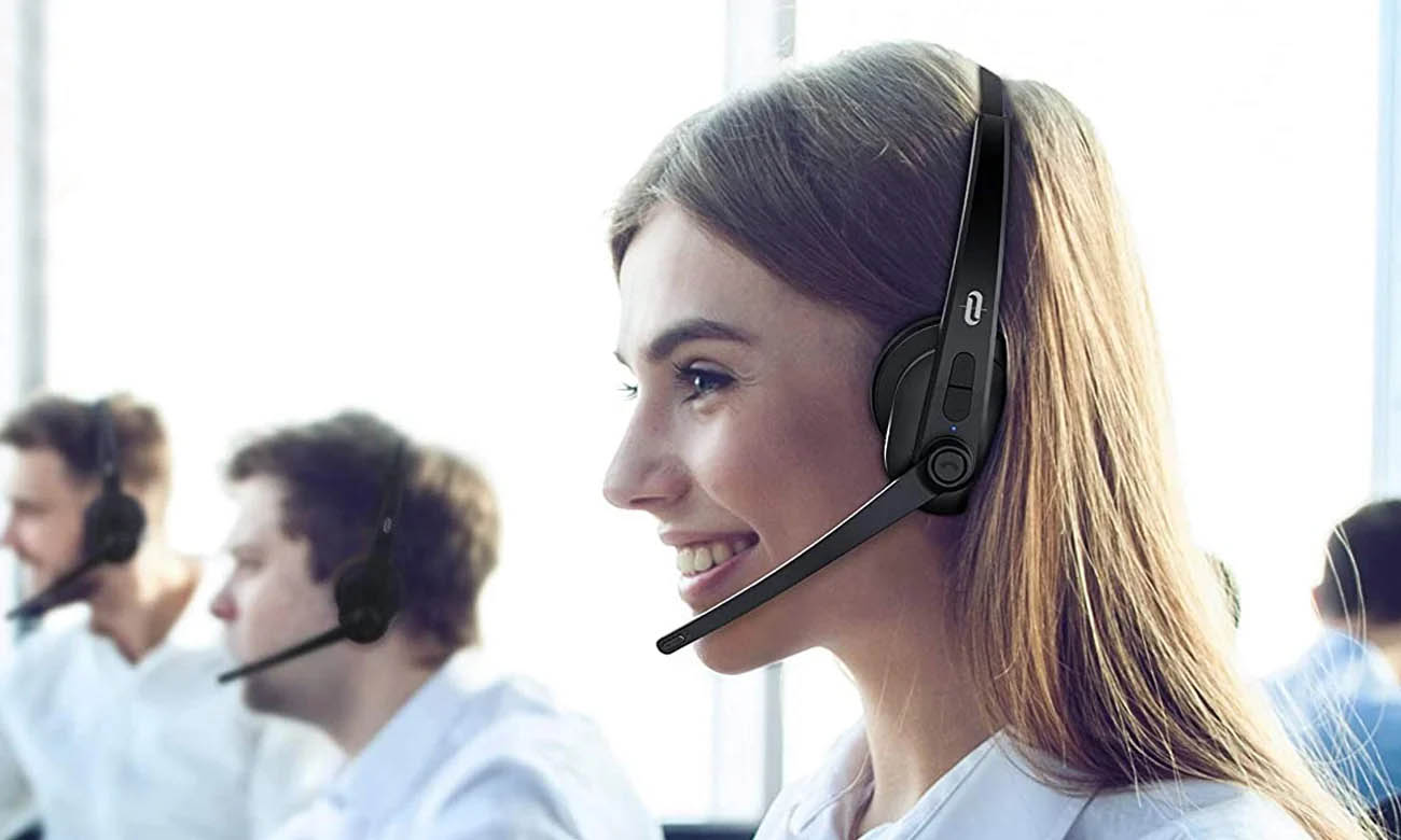 Bezprzewodowe słuchawki dla call center TaoTronics TT-BH041