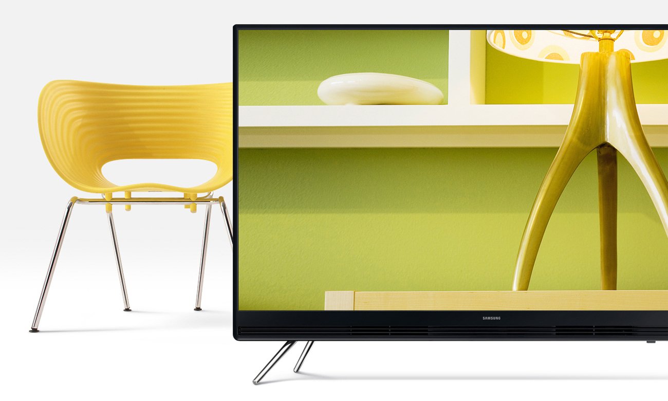 Wysoki kontrast i głęboka czerń obrazu w tv Samsung UE49K5100