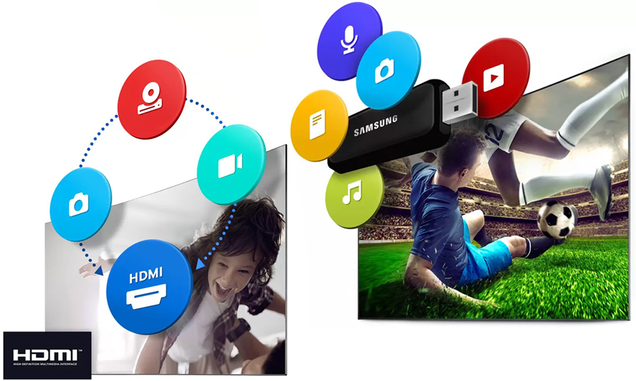 Odtwarzanie treści z nośnika USB na ekranie Samsunga UE49K5100