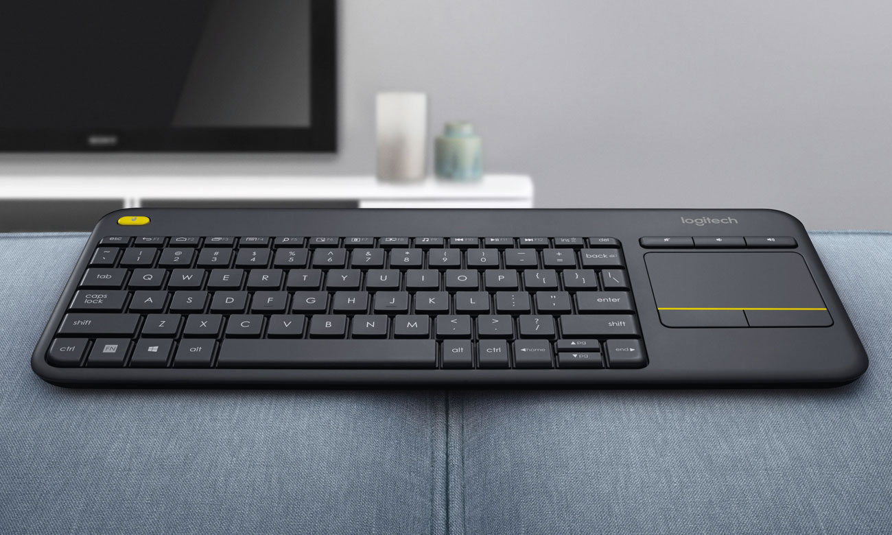 Klawiatura Logitech Wireless Touch K400 Plus w zestawie