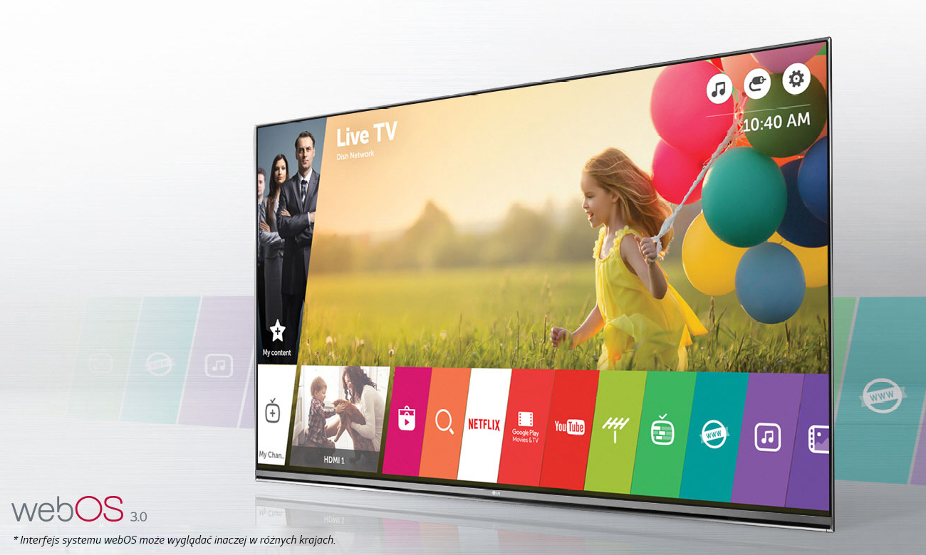 Telewizor Smart TV LG 65UH6157 z systemem webOS 3.0