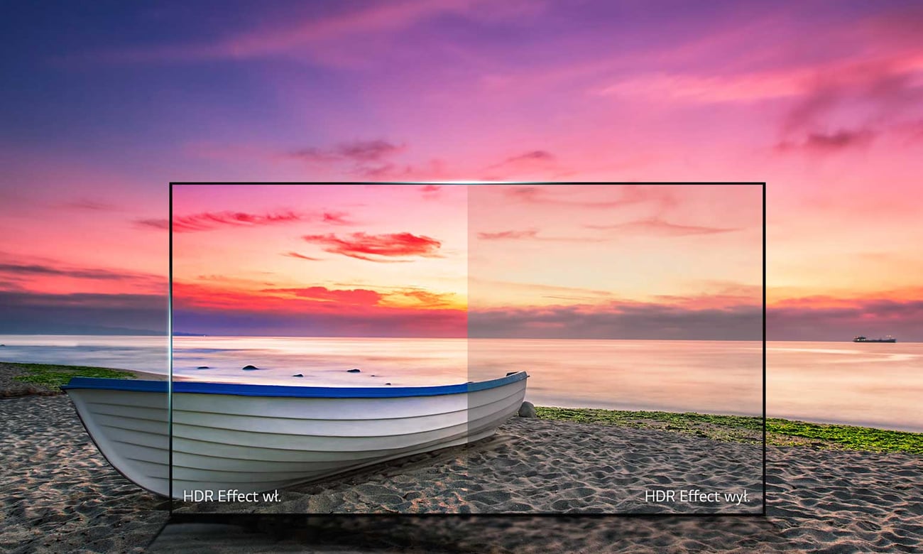 Wysoka jakość obrazu HDR na ekranie LG 65UJ670V