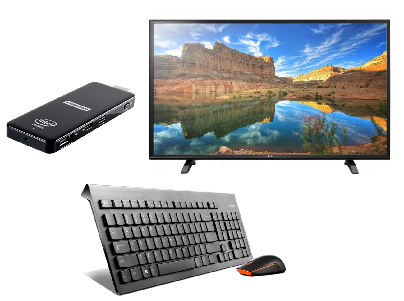 43LH500T FullHD + MiniPC z zestawem bezprzewodowym