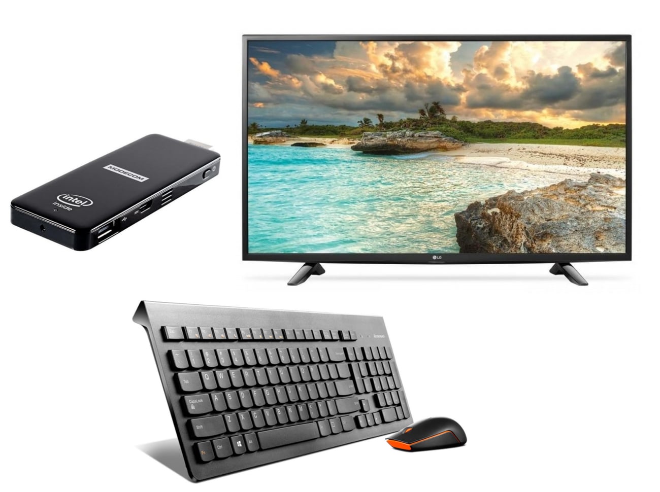 LG 49LH510V FullHD + MiniPC z zestawem bezprzewodowym