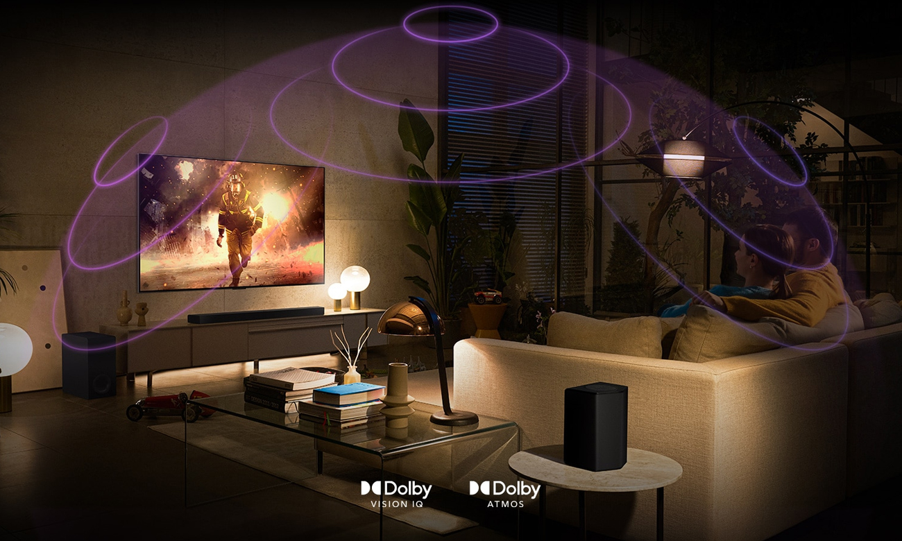 Technologie Dolby Atmos i Dolby Vision IQ w telewizorze LG OLED48C21LA