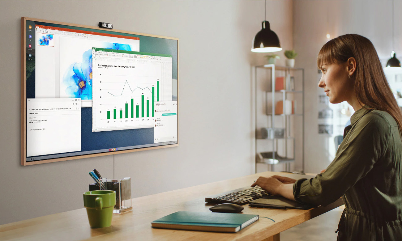 The Frame Samsung QE43LS03A telewizor do Home Office