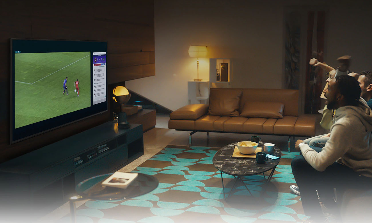 Home Office z TV Samsung QE55QN95A 55 cali