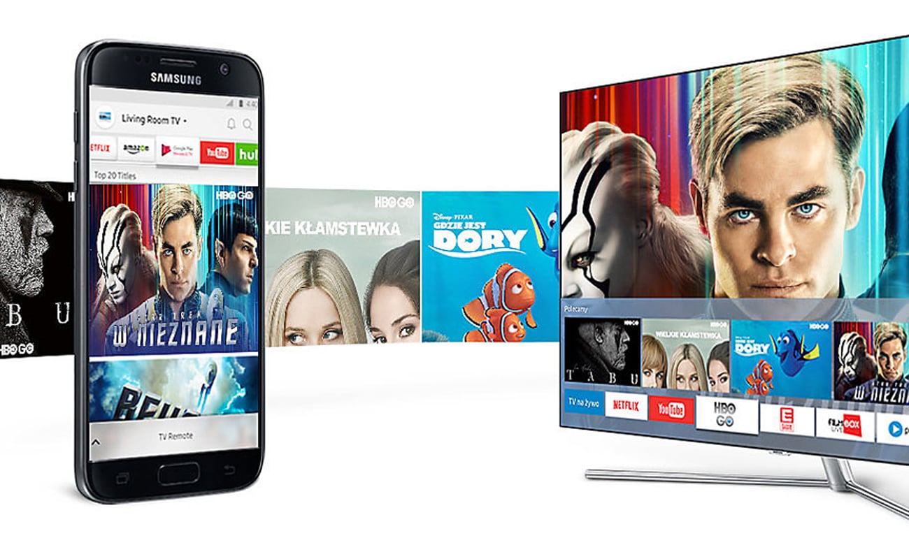 Łączność telewizora Samsung UE49M5502 z smartfonem