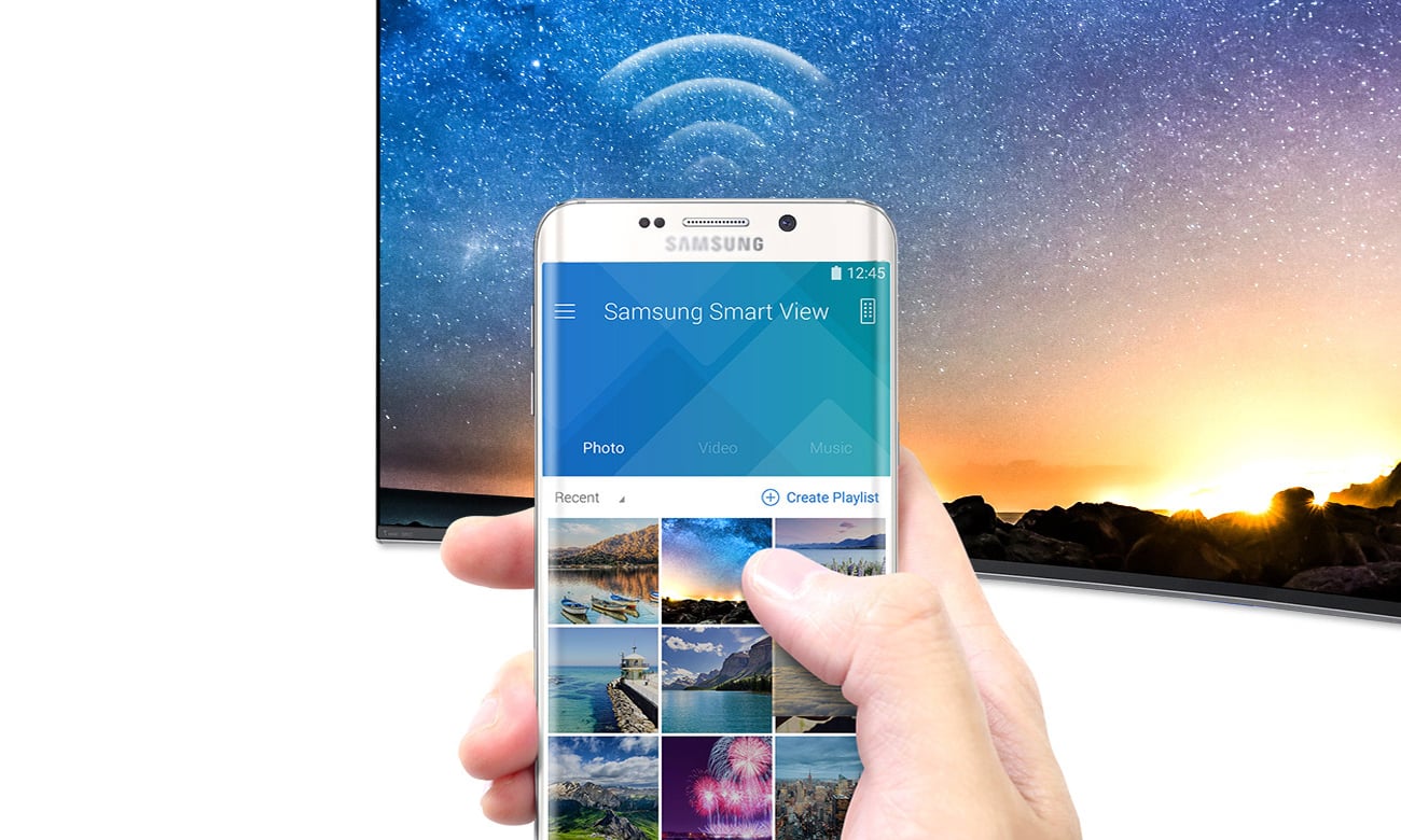 Łączność telewizora Samsung UE65KU6100 z smartfonem