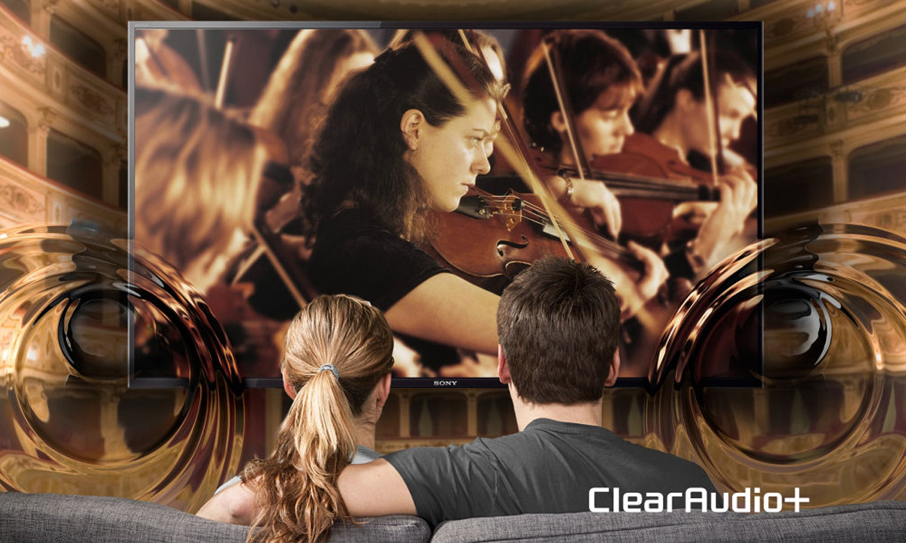 Wysoka moc dźwięku z tv KDL-43W756C firmy Sony