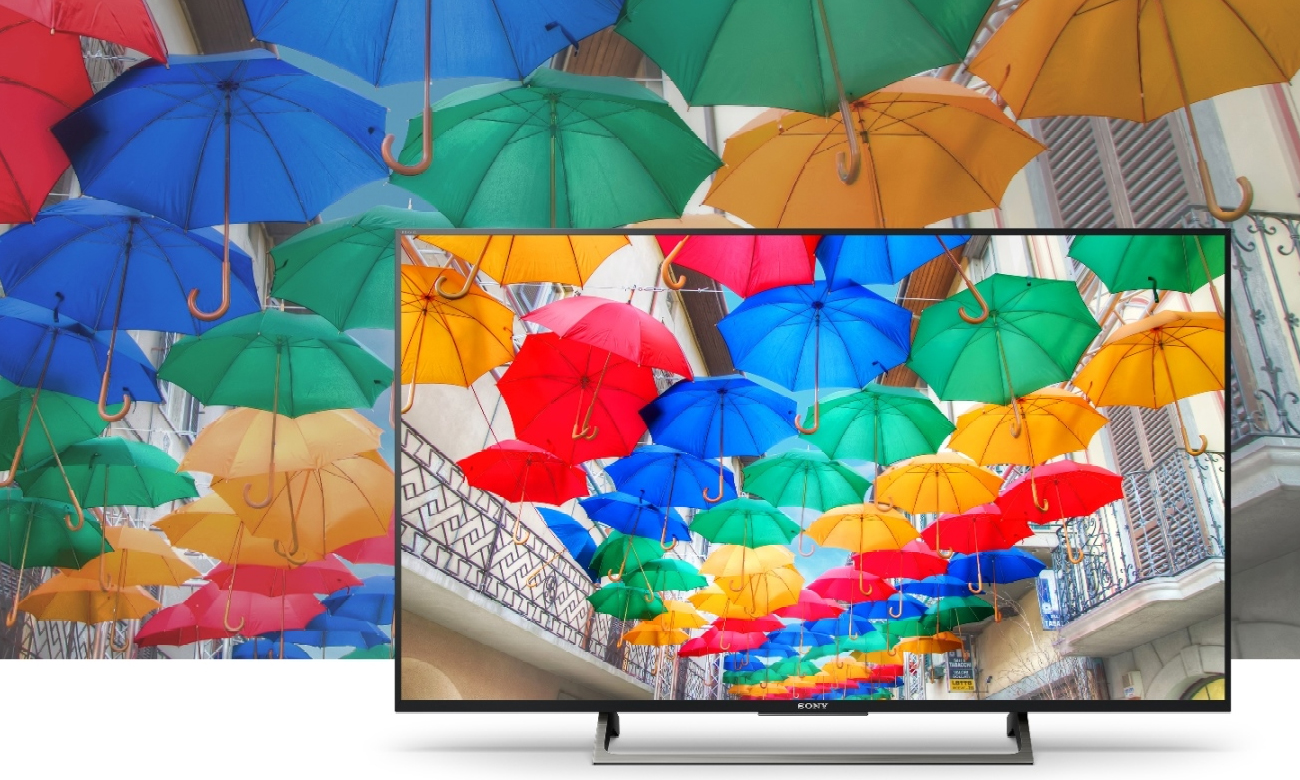 Idealne odwzorowanie barw na ekranie Sony KD-43XE8005
