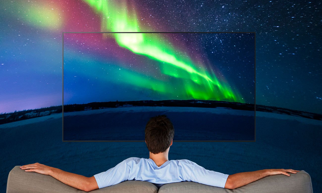 Wysoka jakośc obrazu z tv KD-55XE7005 firmy Sony
