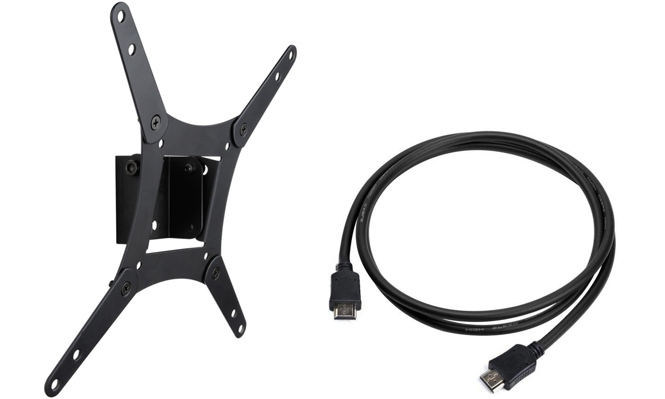 W zestawie kabel HDMI i uchwyt RTV