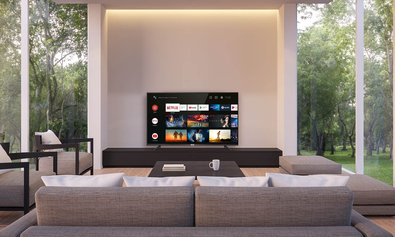 Sterowanie za pomocą aplikacji telewizorem 4K TCL 50P615