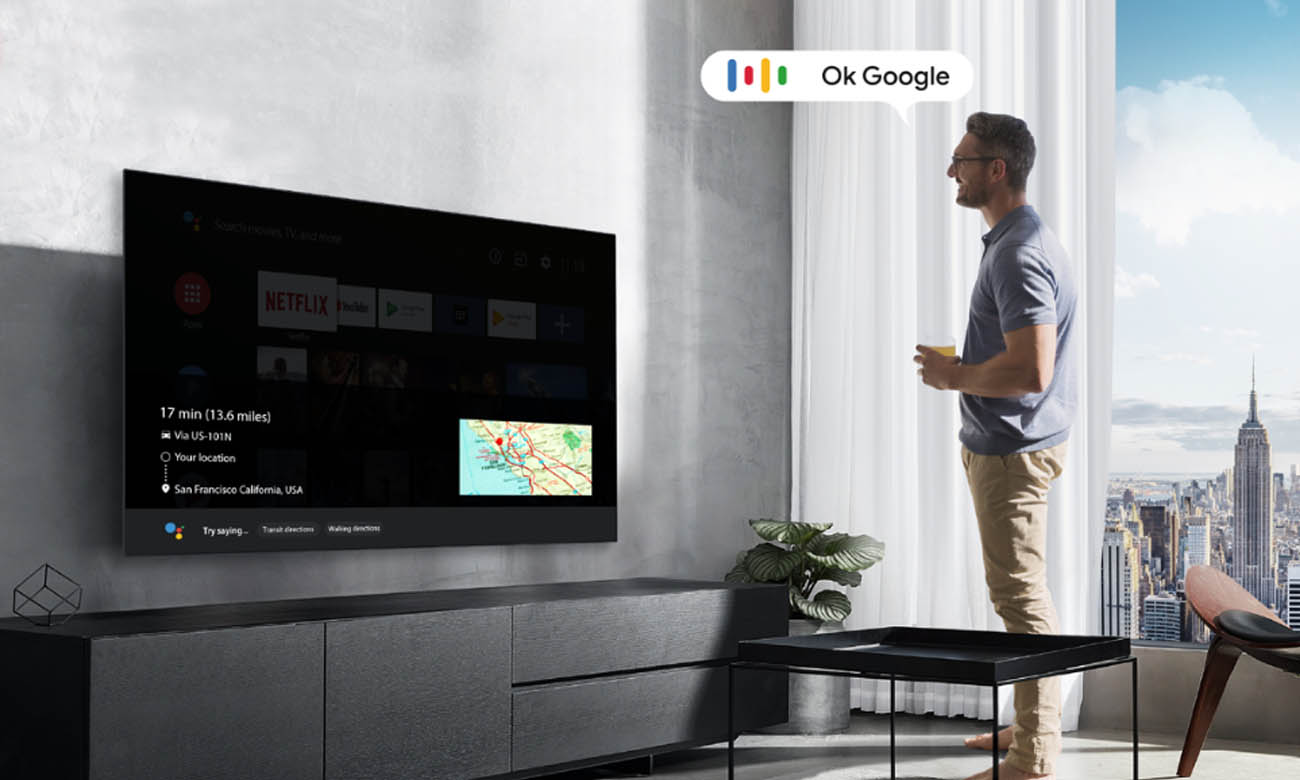 Sterowanie za pomocą głosu telewizorem 4K TCL 65C715