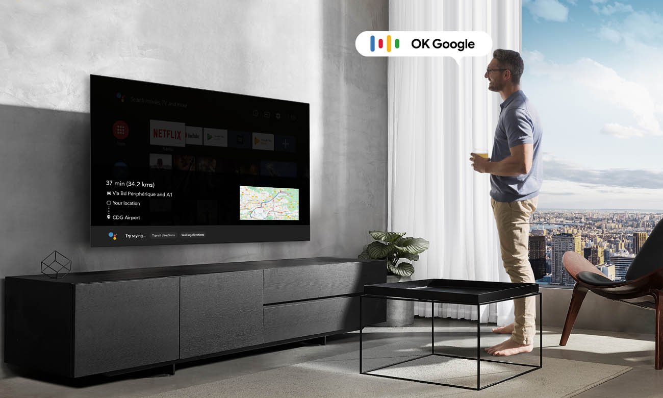 Sterowanie za pomocą głosu telewizorem 4K TCL 75C635