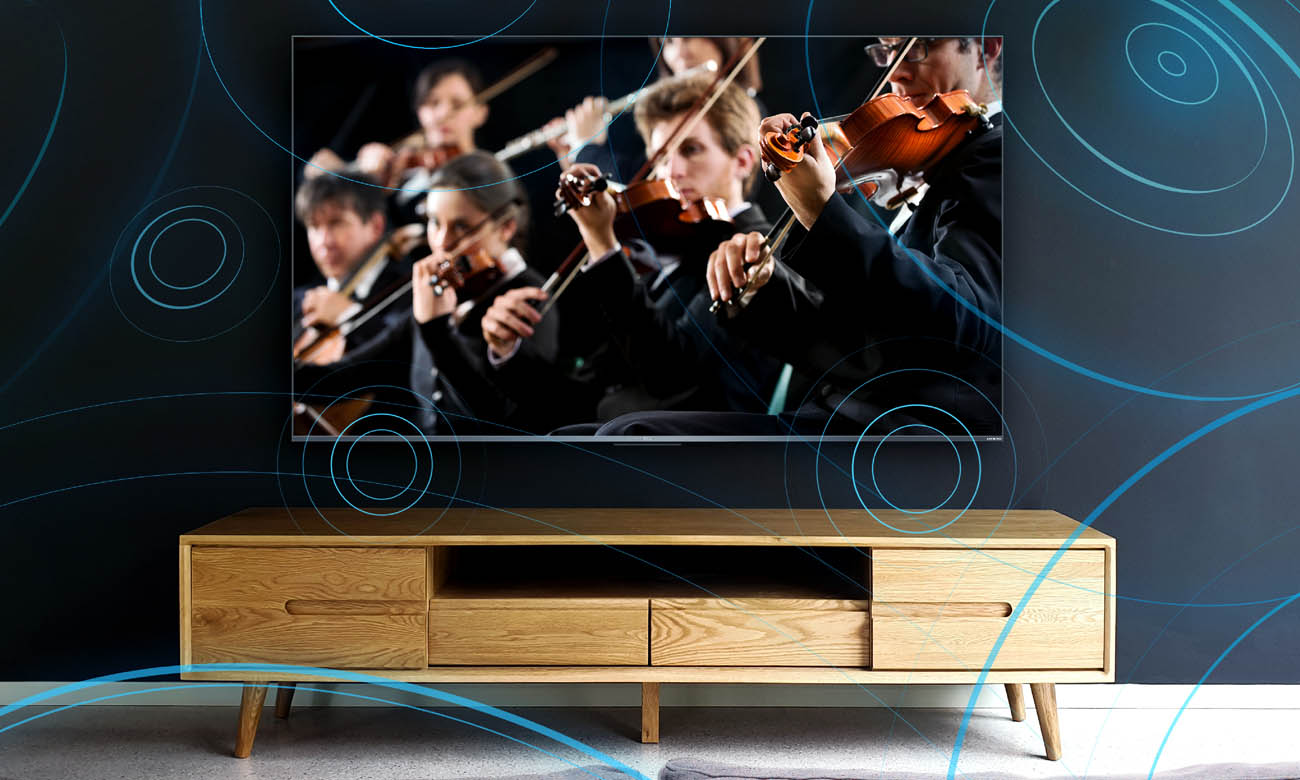 TCL 75C635 z systemem dźwięku ONKYO