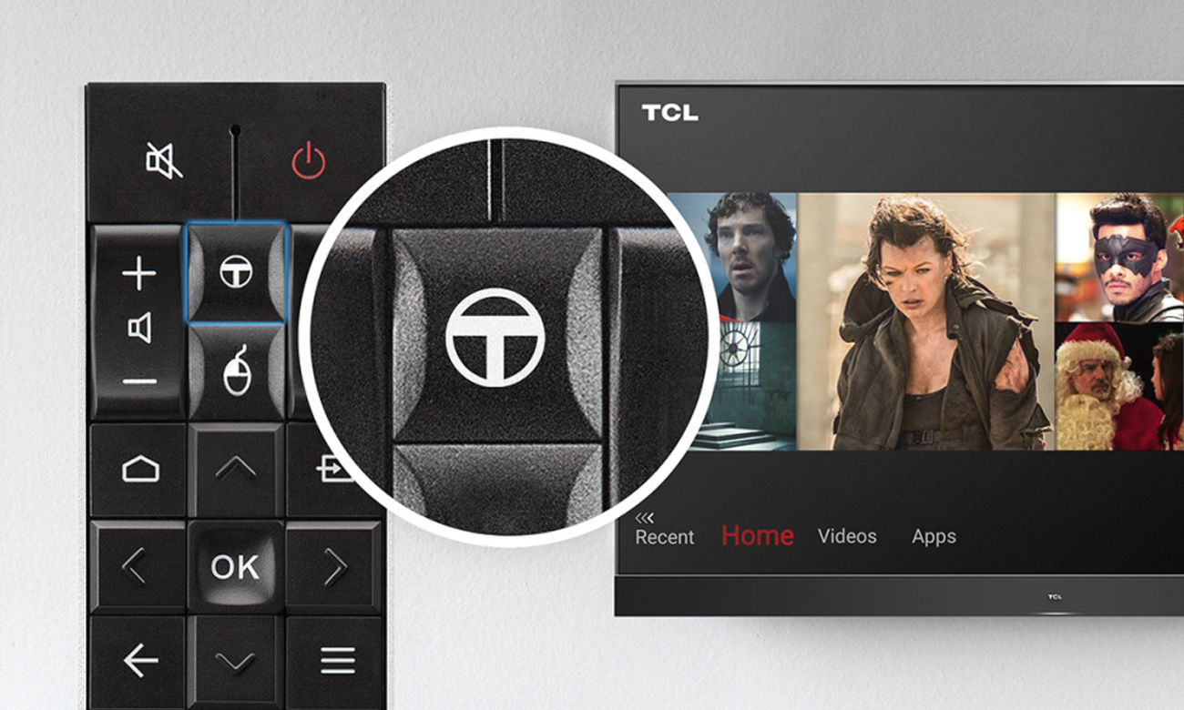 Télécommande TCL RC602S JUR6 - Modèle D'occasion, Fonctionnel (petites Traces D'usure)