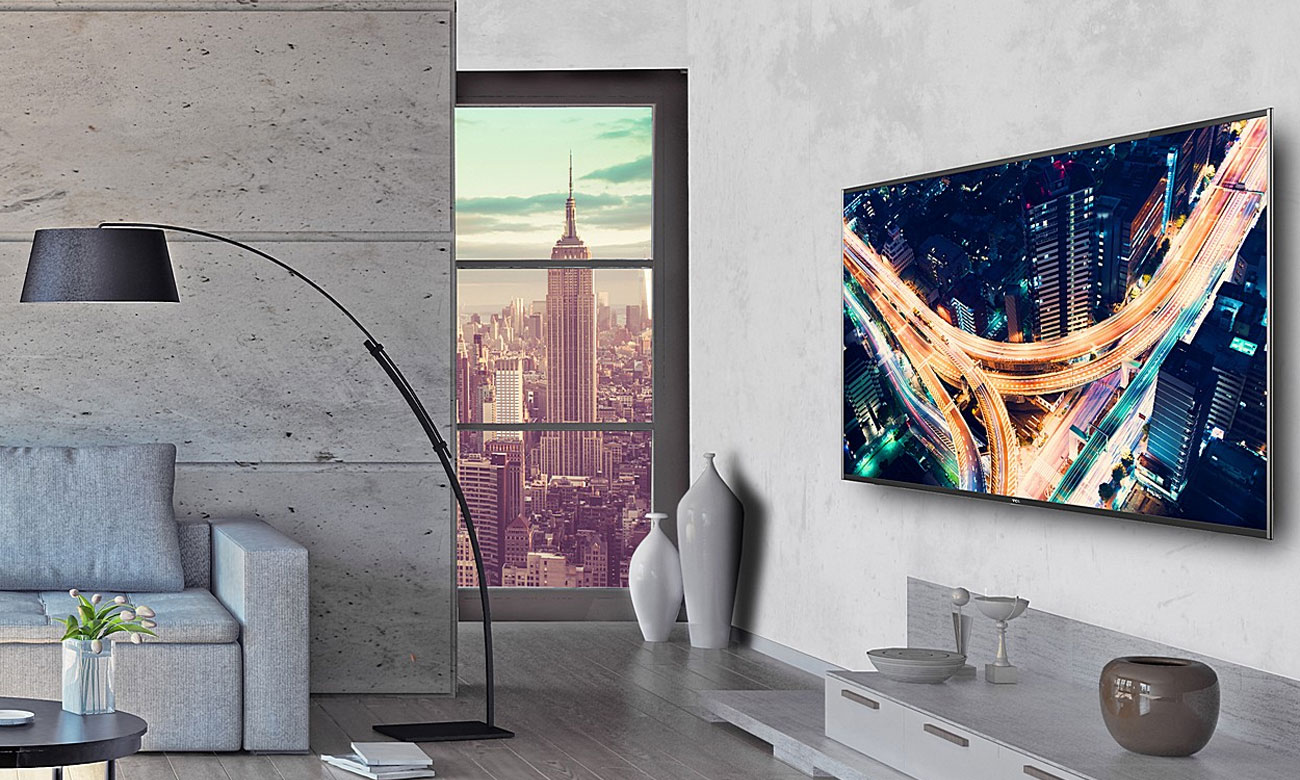 Płynny obraz na 65 calowym ekranie tv TCL U65P6006