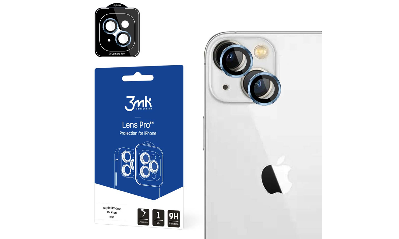 3mk Lens Protection Pro do iPhone 15 Plus Blue