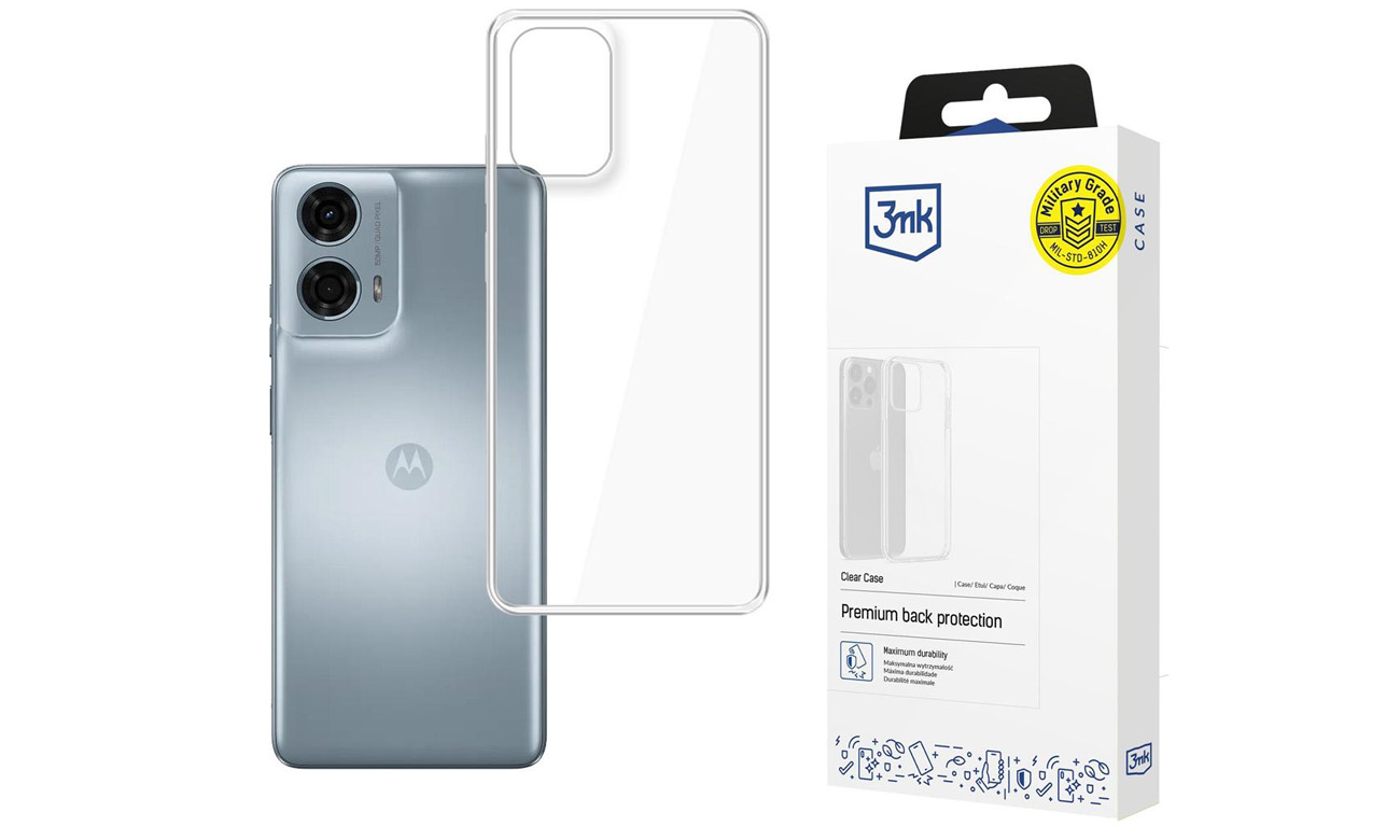 3mk Clear Case do Motorola Moto G04 / G24 Power / G24 4G / e14