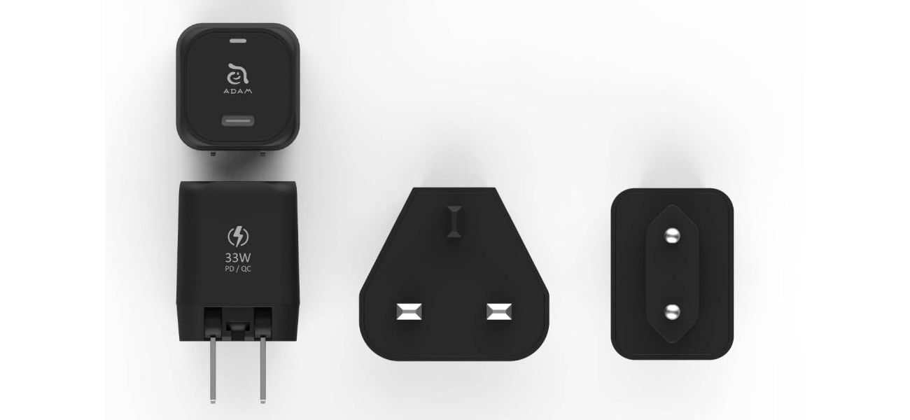Adam Elements OMNIA P3 USB-C 33W Compact Wall Charger czarny