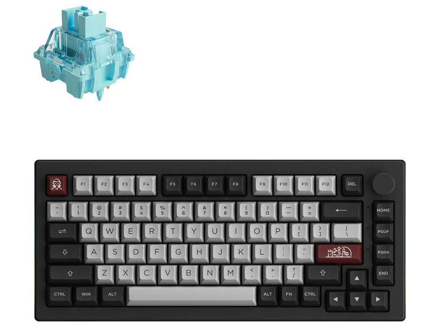 Klawiatura bezprzewodowa Akko Dracula Castle 5075B Plus - V3 Cream Blue Pro