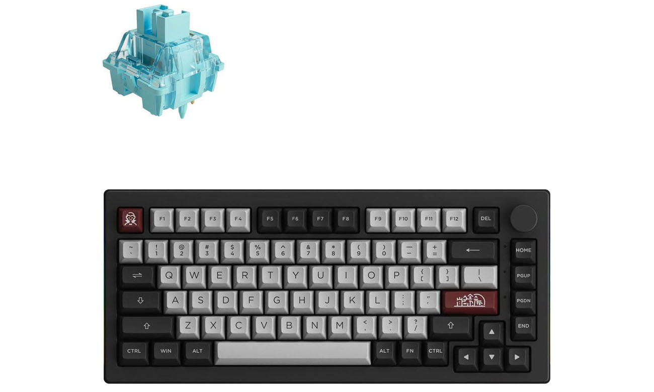 Klawiatura bezprzewodowa Akko Dracula Castle 5075B Plus - V3 Cream Blue Pro