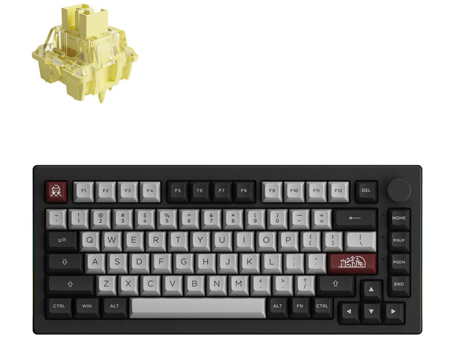 Klawiatura bezprzewodowa Akko Dracula Castle 5075B Plus - V3 Cream Yellow Pro