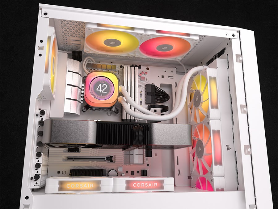 Chłodzenie wodne Corsair iCUE LINK TITAN 360 RX LCD White 3x120mm
