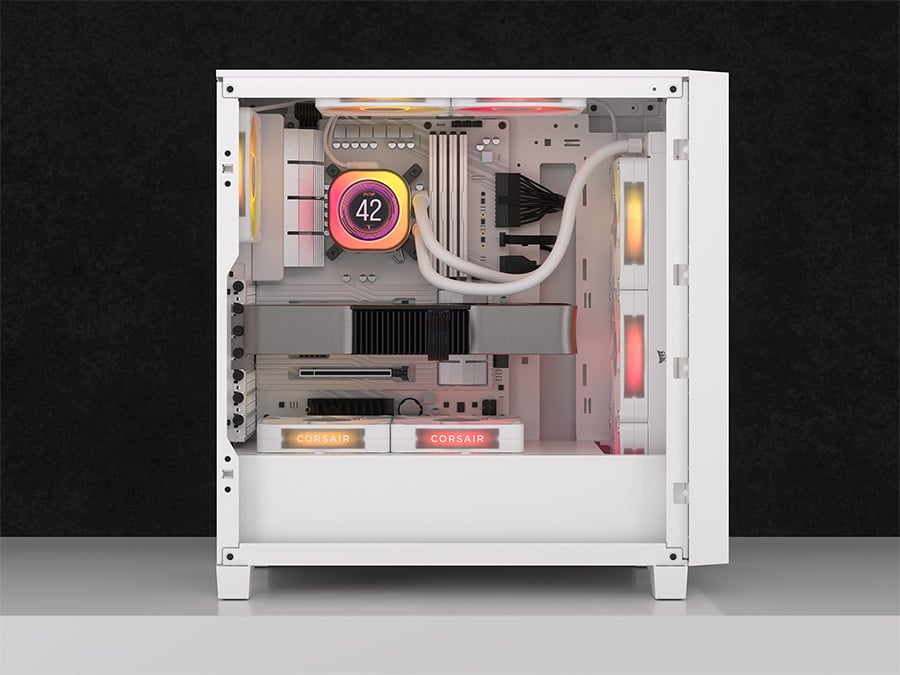Chłodzenie wodne Corsair iCUE LINK TITAN 360 RX LCD White 3x120mm
