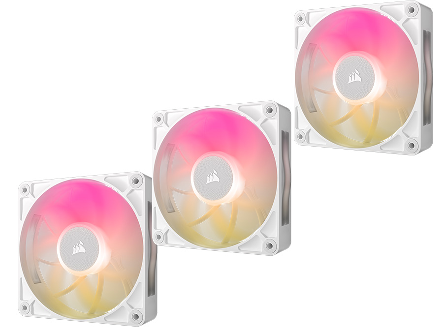 Wentylatory Corsair iCUE LINK RX120 MAX RGB PWM White 3x120 mm