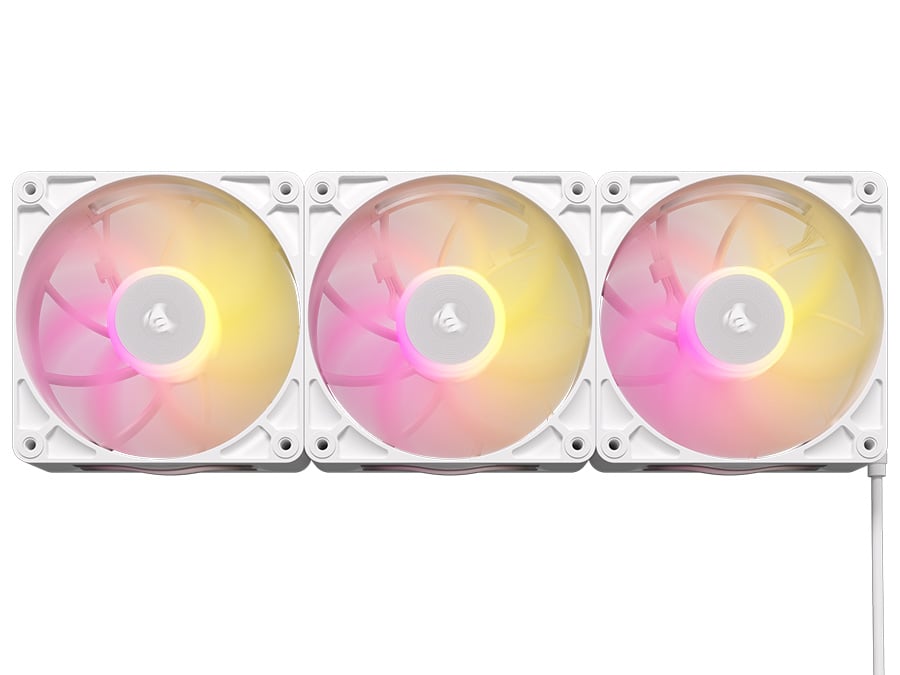 Wentylatory Corsair iCUE LINK RX120 MAX RGB PWM White 3x120 mm