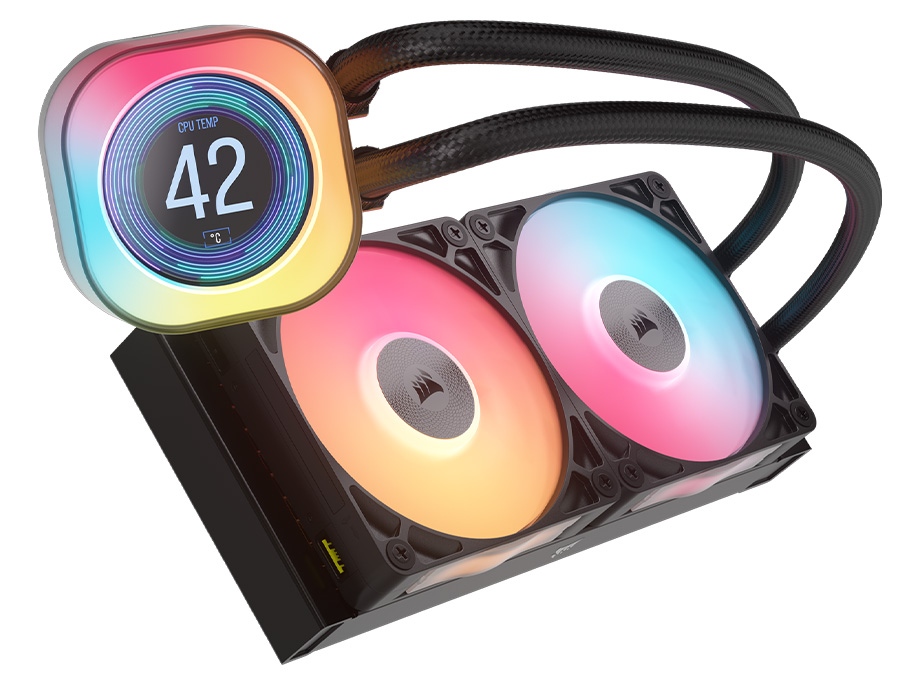 Chłodzenie wodne Corsair iCUE LINK TITAN 240 RX LCD 2x120mm