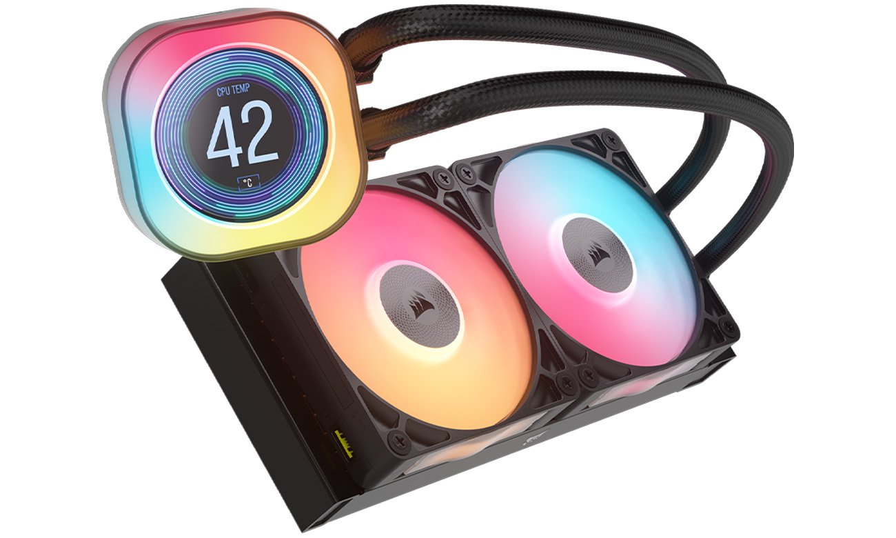 Chłodzenie wodne Corsair iCUE LINK TITAN 240 RX LCD 2x120mm