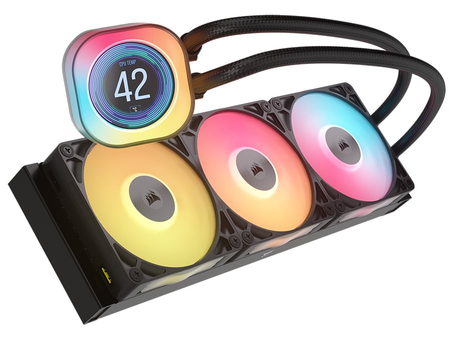 Chłodzenie wodne Corsair iCUE LINK TITAN 360 RX LCD White 3x120mm