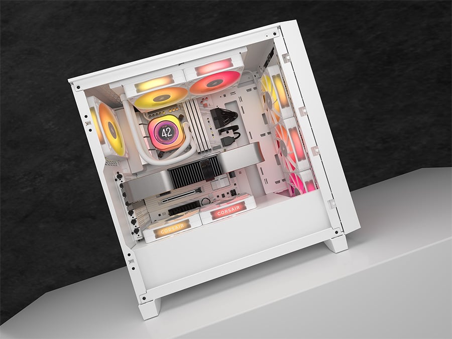 Chłodzenie wodne Corsair iCUE LINK TITAN 240 RX LCD White 2x120mm