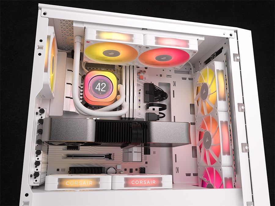Chłodzenie wodne Corsair iCUE LINK TITAN 240 RX LCD White 2x120mm
