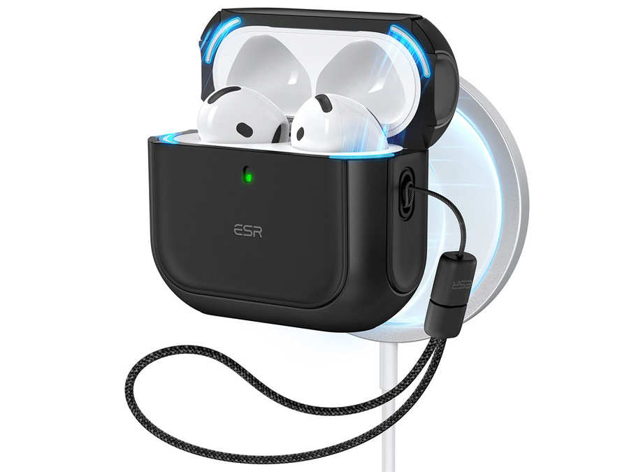 Etui na słuchawki ESR Orbit Halolock Magsafe do Apple AirPods 4. generacji Black