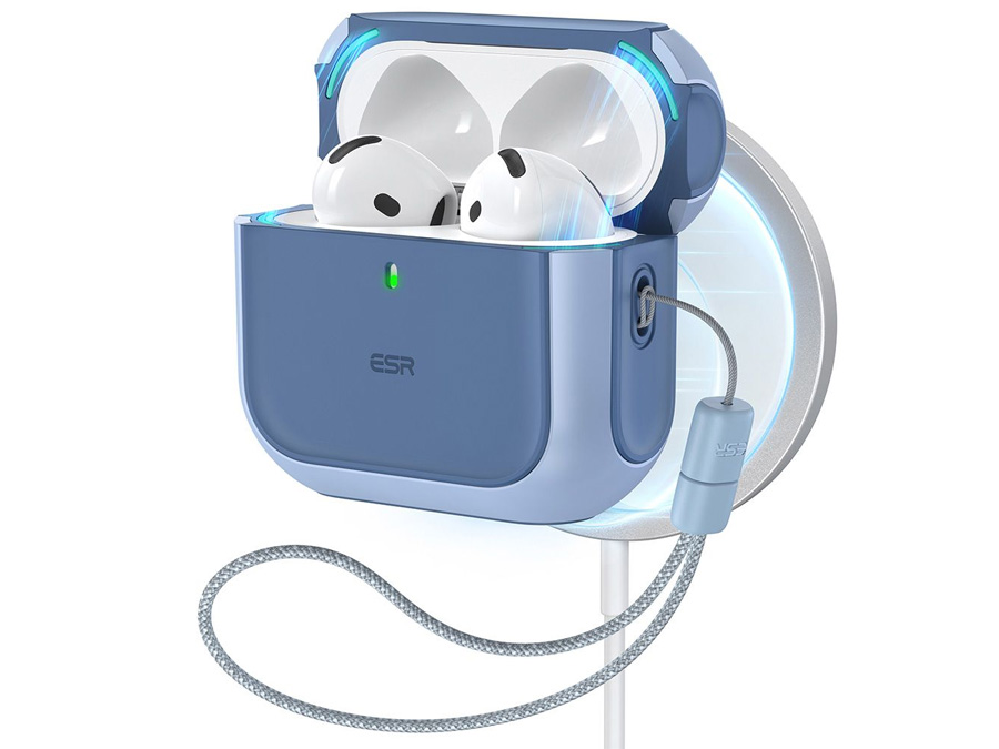 Etui na słuchawki ESR Orbit Halolock Magsafe do Apple AirPods 4. generacji Blue