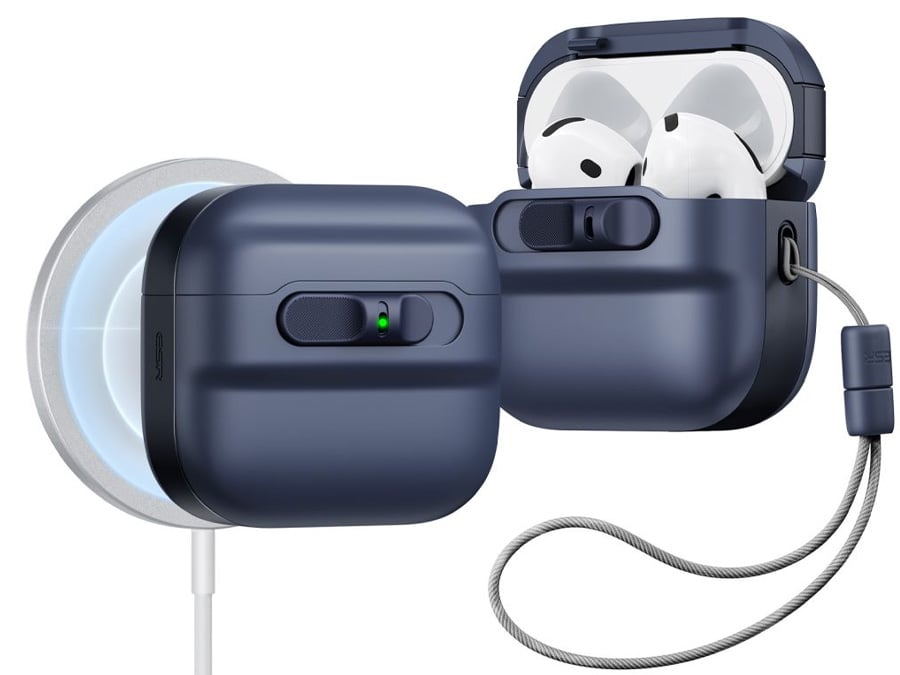 Etui na słuchawki ESR Pulse Halolock Magsafe do Apple AirPods 4. generacji Blue