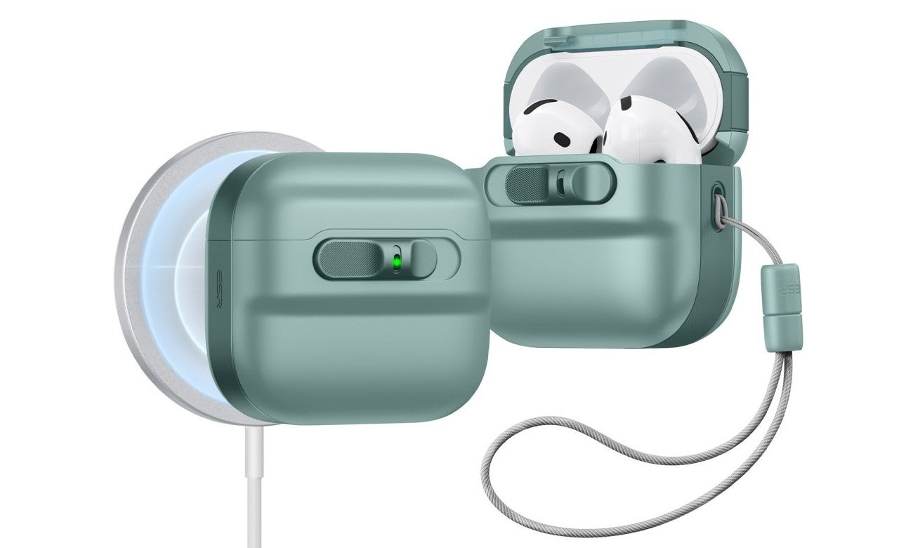 Etui na słuchawki ESR Pulse Halolock Magsafe do Apple AirPods 4. generacji Green
