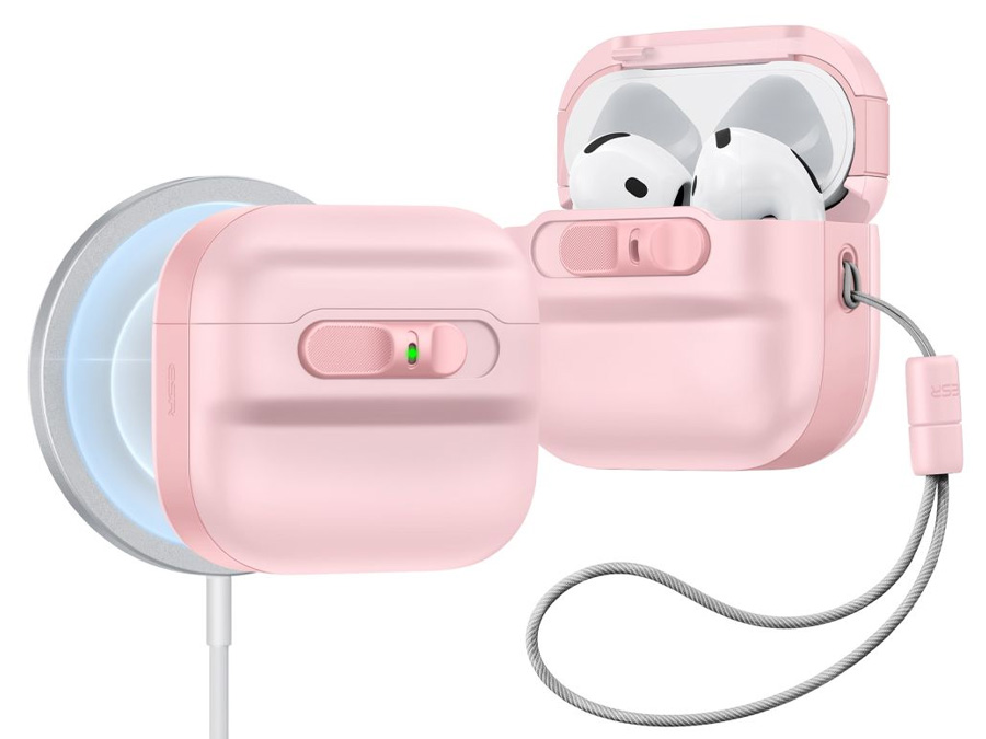 Etui na słuchawki ESR Pulse Halolock Magsafe do Apple AirPods 4. generacji Pink